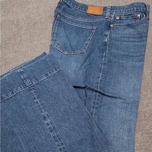 J. Crew Wide-Leg Denim Trouser, 31” inseam